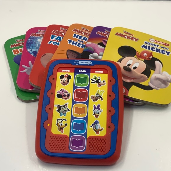 Disney Other - Disney Junior Mickey Mouse Me Reader Jr Electronic Reader and 6 Board Book Set
